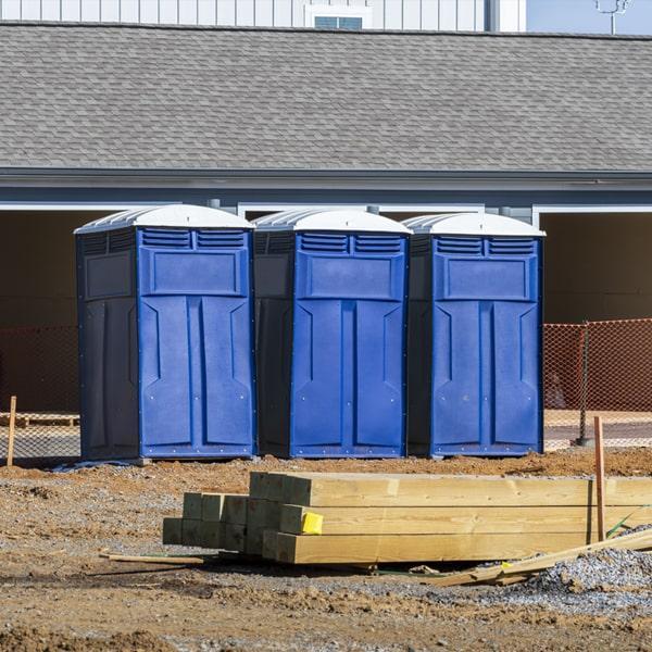 Heavy-duty construction site porta potty in Davis, California